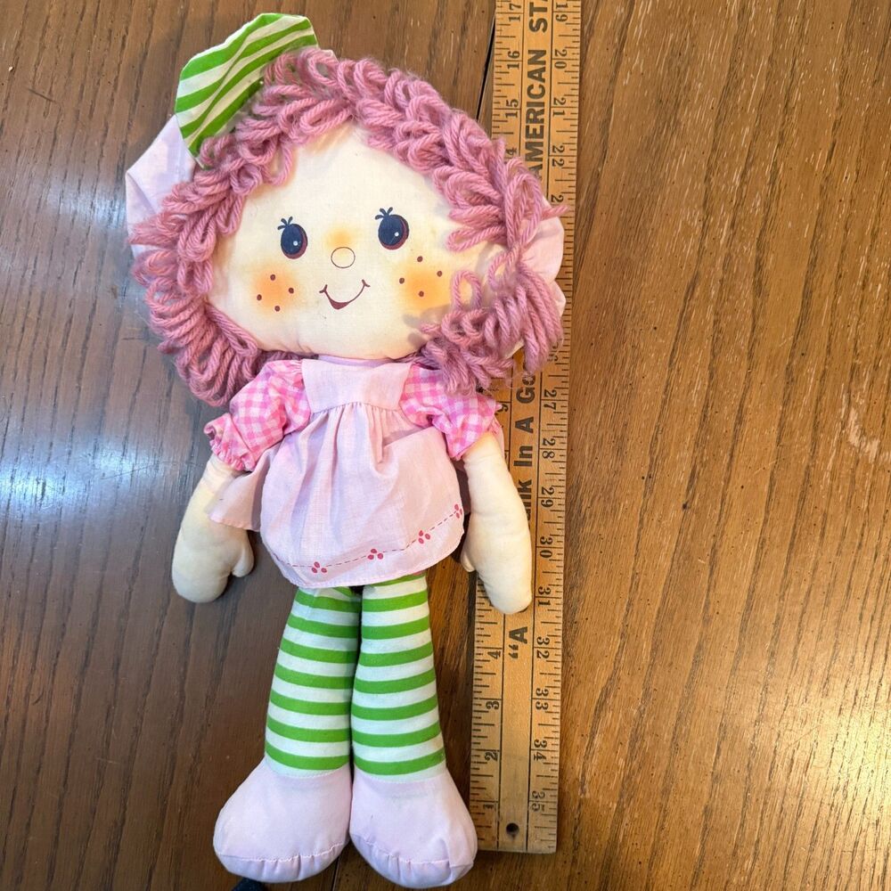 Vintage Strawberry Shortcake Raspberry Tart Doll 1981 Kenner Plush Rag Doll 15" - Picture 5 of 5